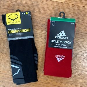 NWT athletic socks - adidas & Evoshield